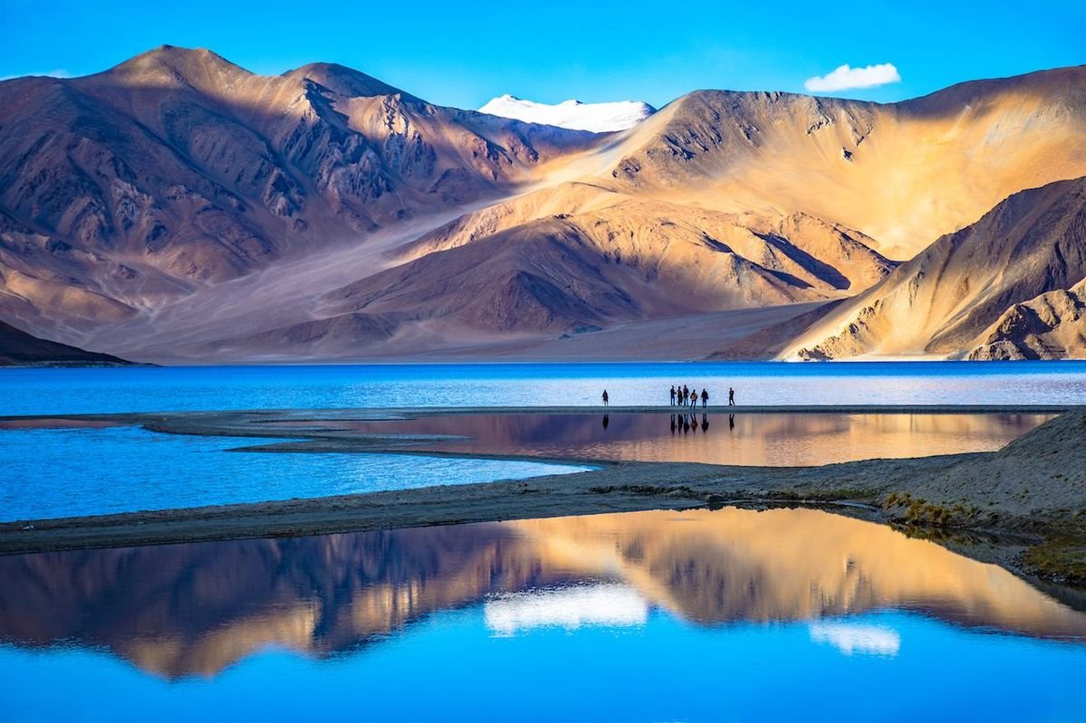 Leh Ladakh mountains and lake